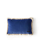 Luxury Velvet Pillow Blue handmade with cotton velvet by My Friend Paco home accessories