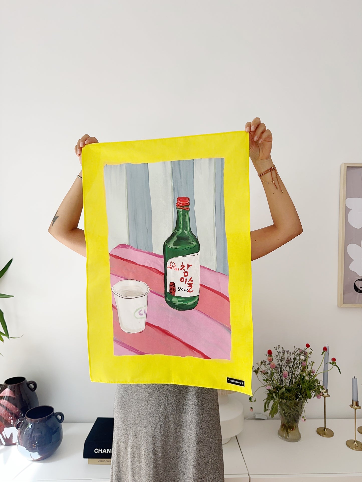 printed tea towel - wall art - art prints
