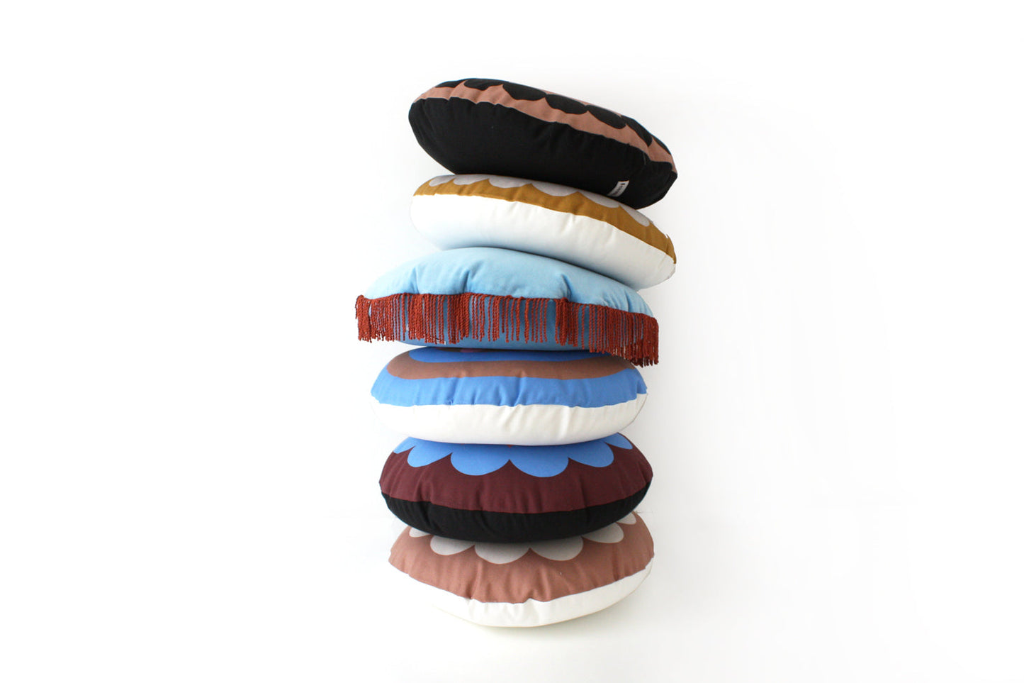 OOOH round cushion designer cushions, silk scarfs, rugs and bags - My Friend Paco