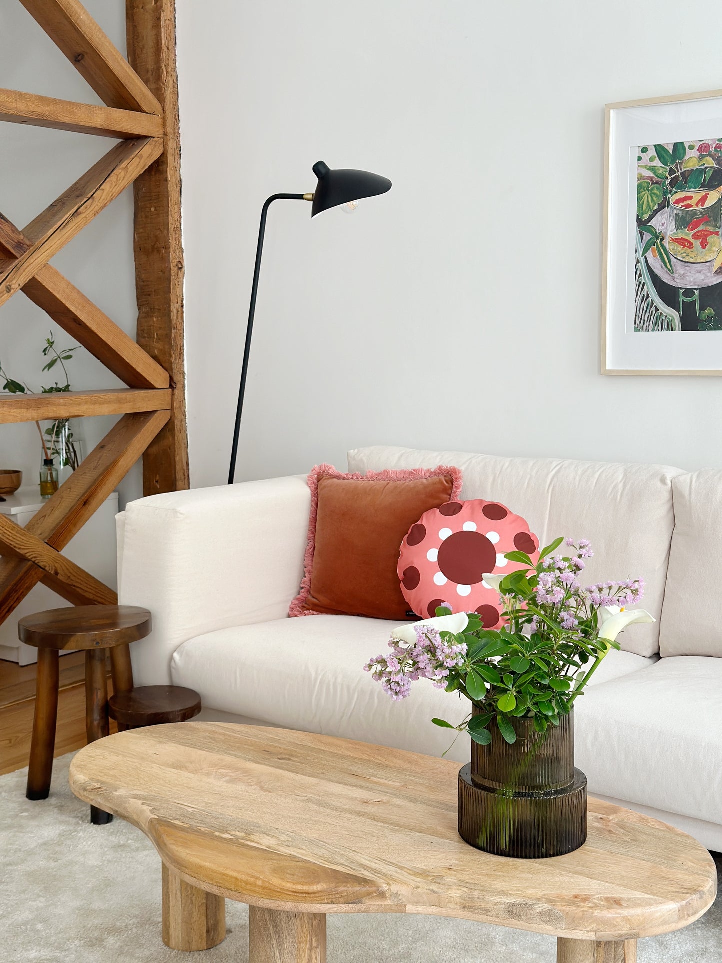 OOOH round graphic cushion designer cushions, silk scarfs, rugs and bags - My Friend Paco