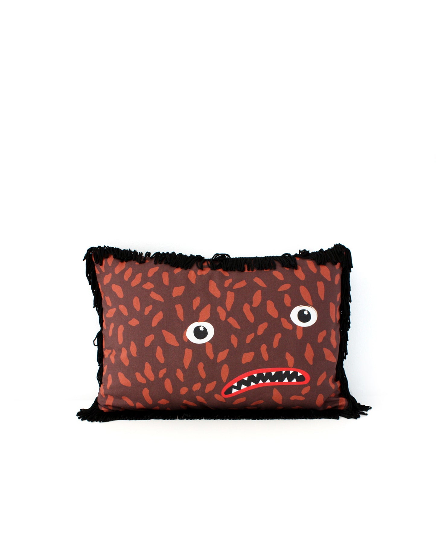 Bartolomeu printed brown pillow - My Friend Paco