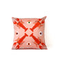 Lobster pink and red silk pillow - My Friend Paco