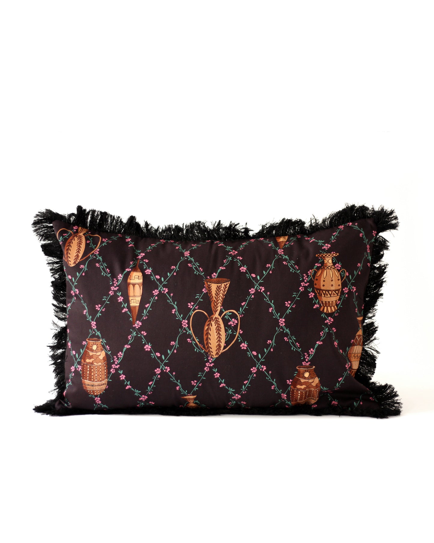 Clay pottery inspired cushion for unique home decor and home styling