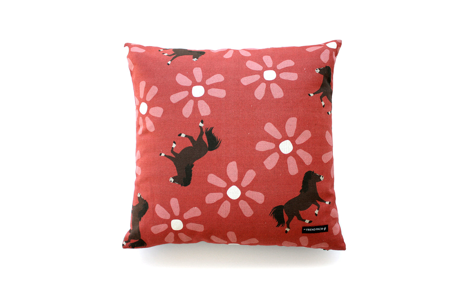 horse linen cushion