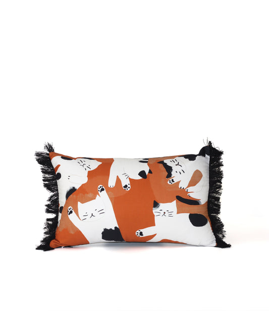 cat lovers printed cushion, by My Friend Paco