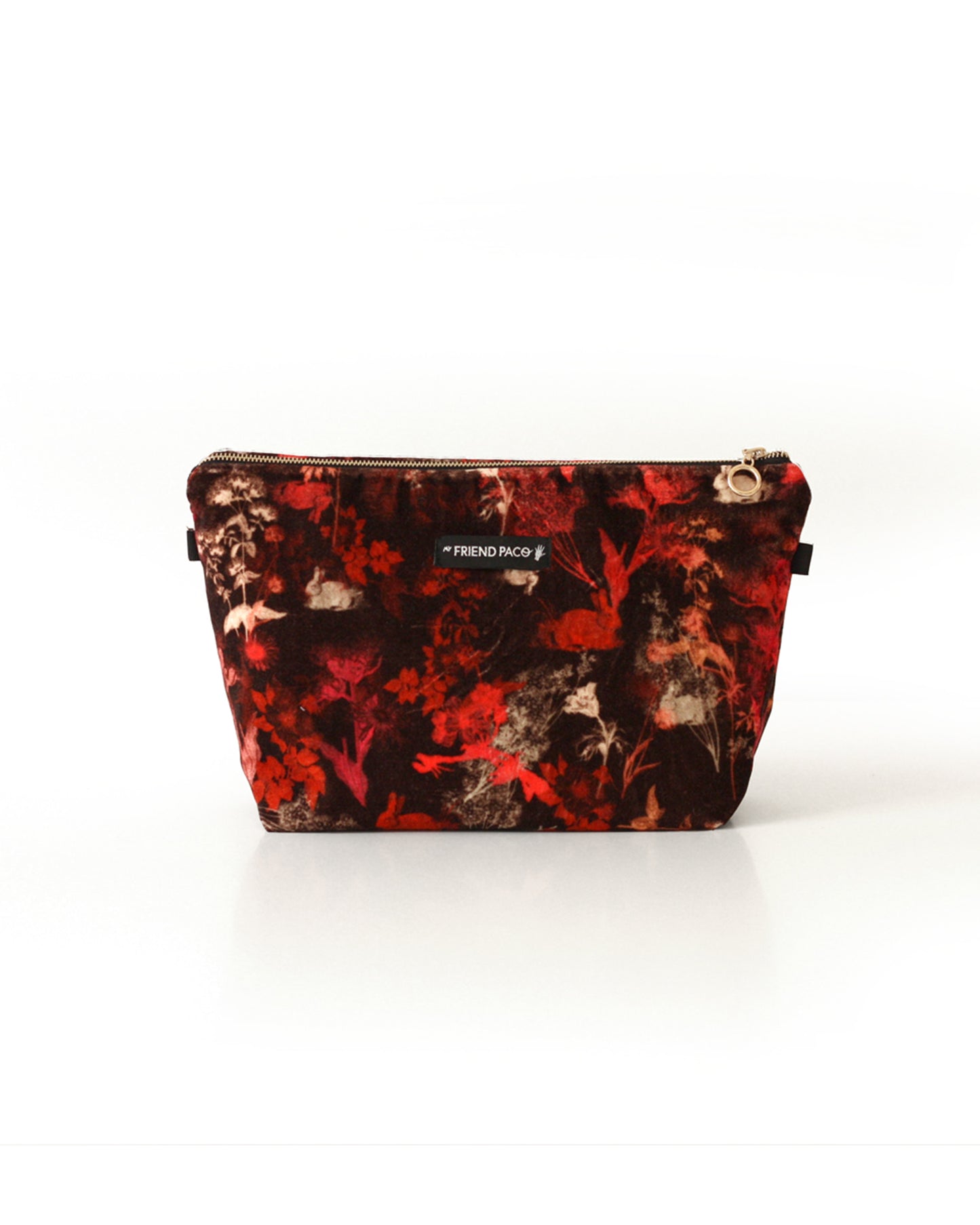 MAGICAL BUNNY wine velvet bag designer cushions, silk scarfs, rugs and bags - My Friend Paco