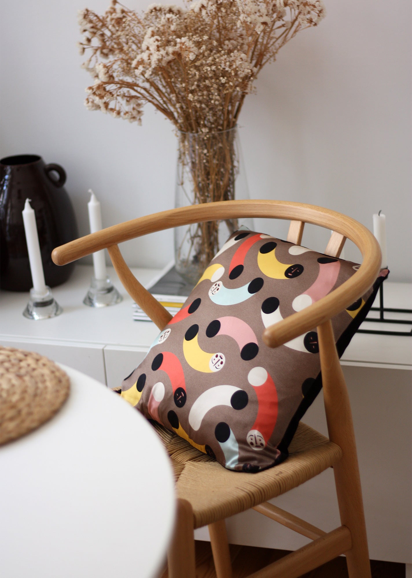My Friend Paco - design printed silk pillow