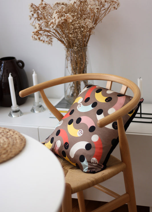My Friend Paco - design printed silk pillow