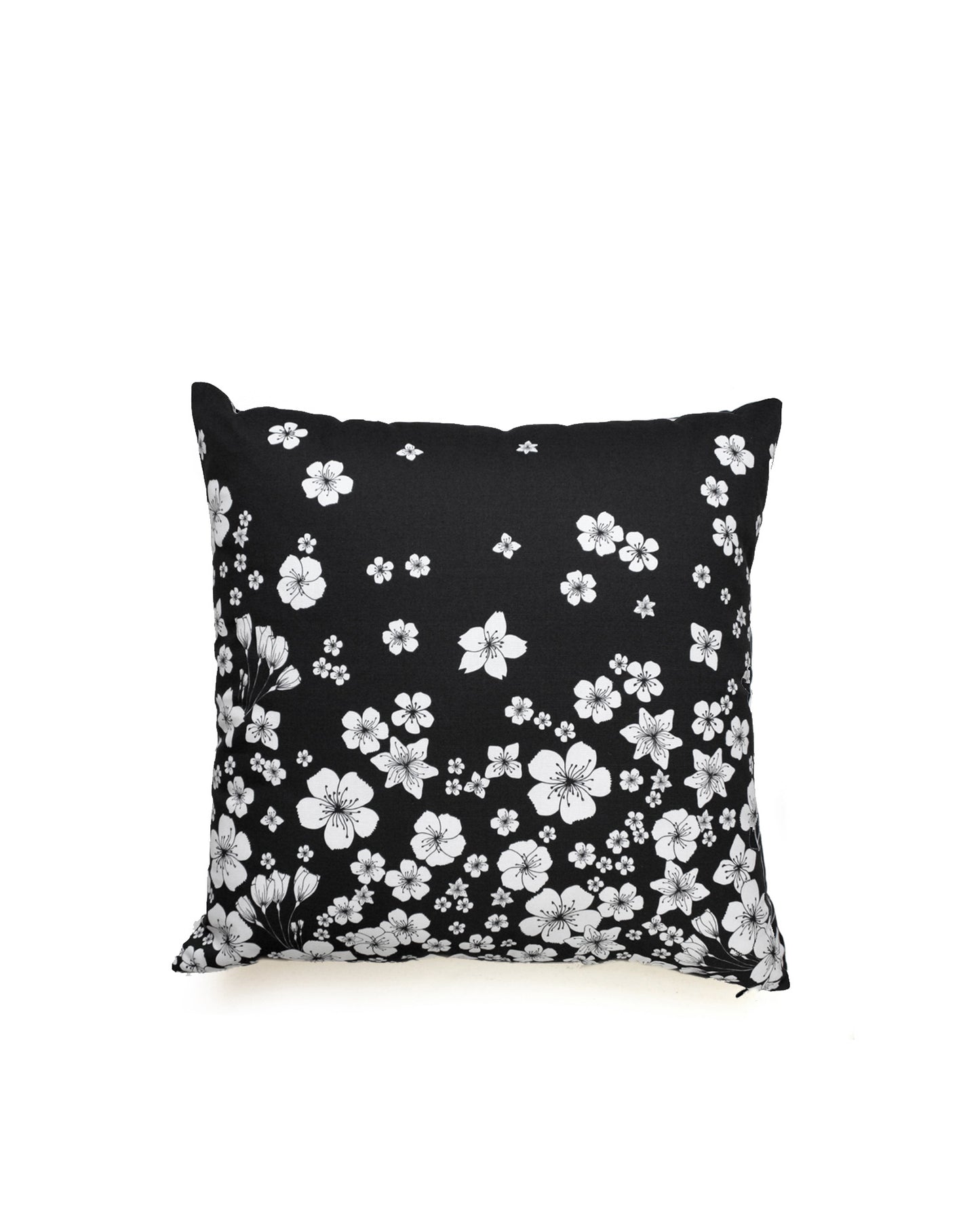 SAKURA black cushion designer cushions, silk scarfs, rugs and bags - My Friend Paco