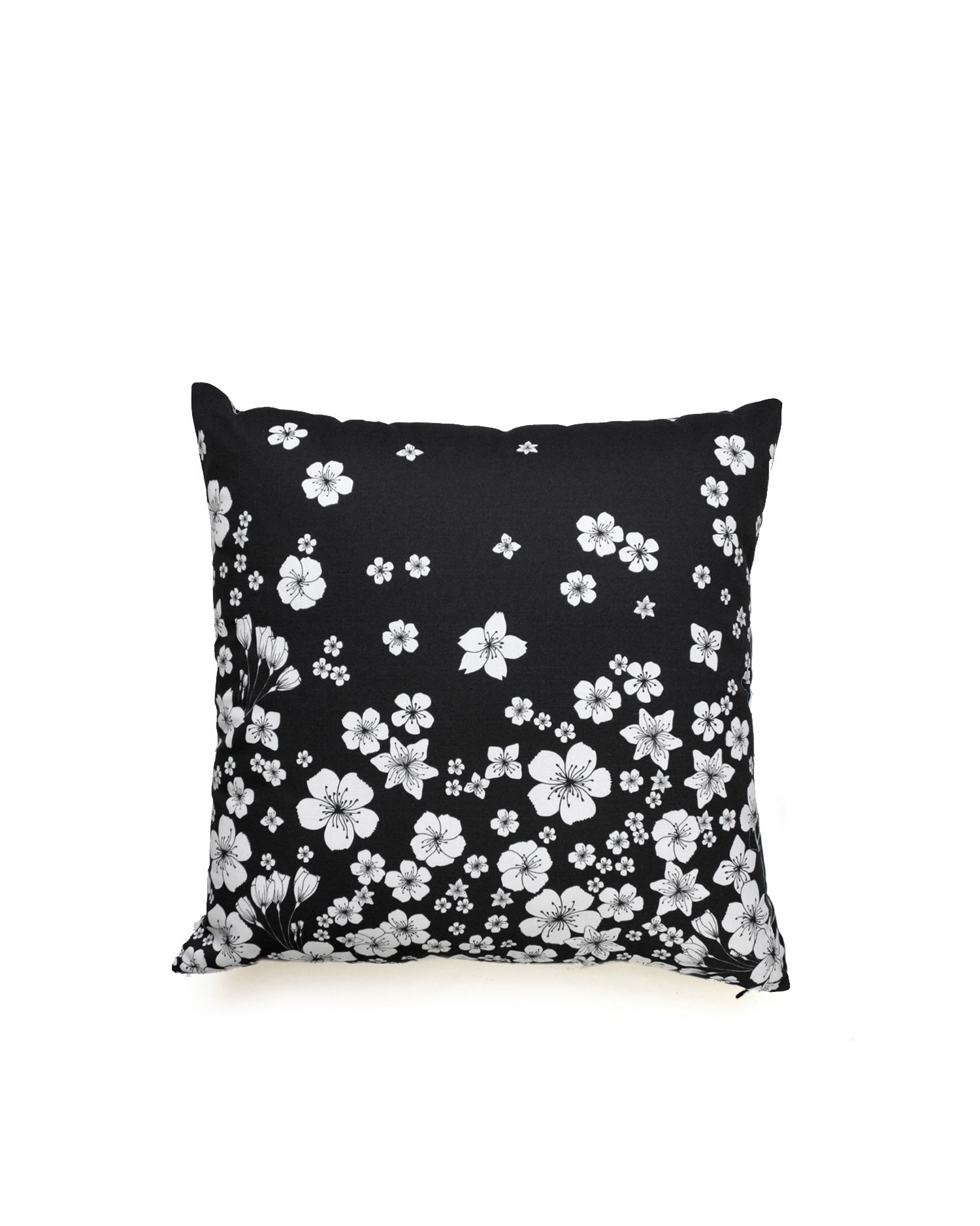 SAKURA black cushion designer cushions, silk scarfs, rugs and bags - My Friend Paco