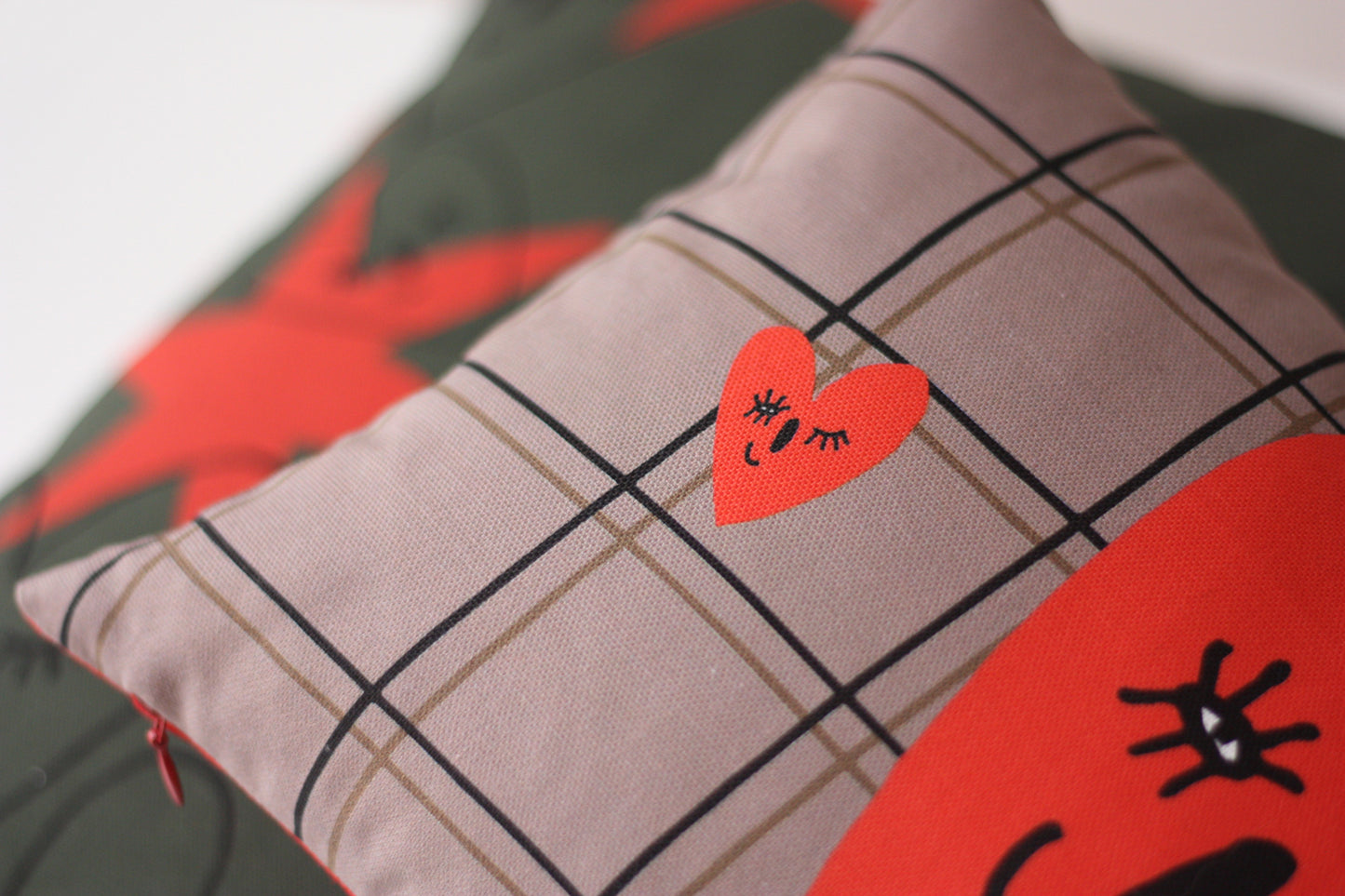WINK OF LOVE II cushion designer cushions, silk scarfs, rugs and bags - My Friend Paco