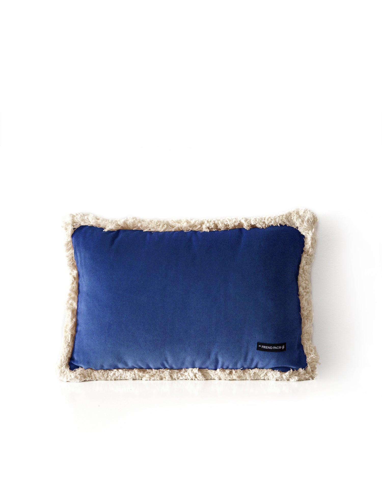 Luxury Velvet Pillow Blue handmade with cotton velvet by My Friend Paco home accessories