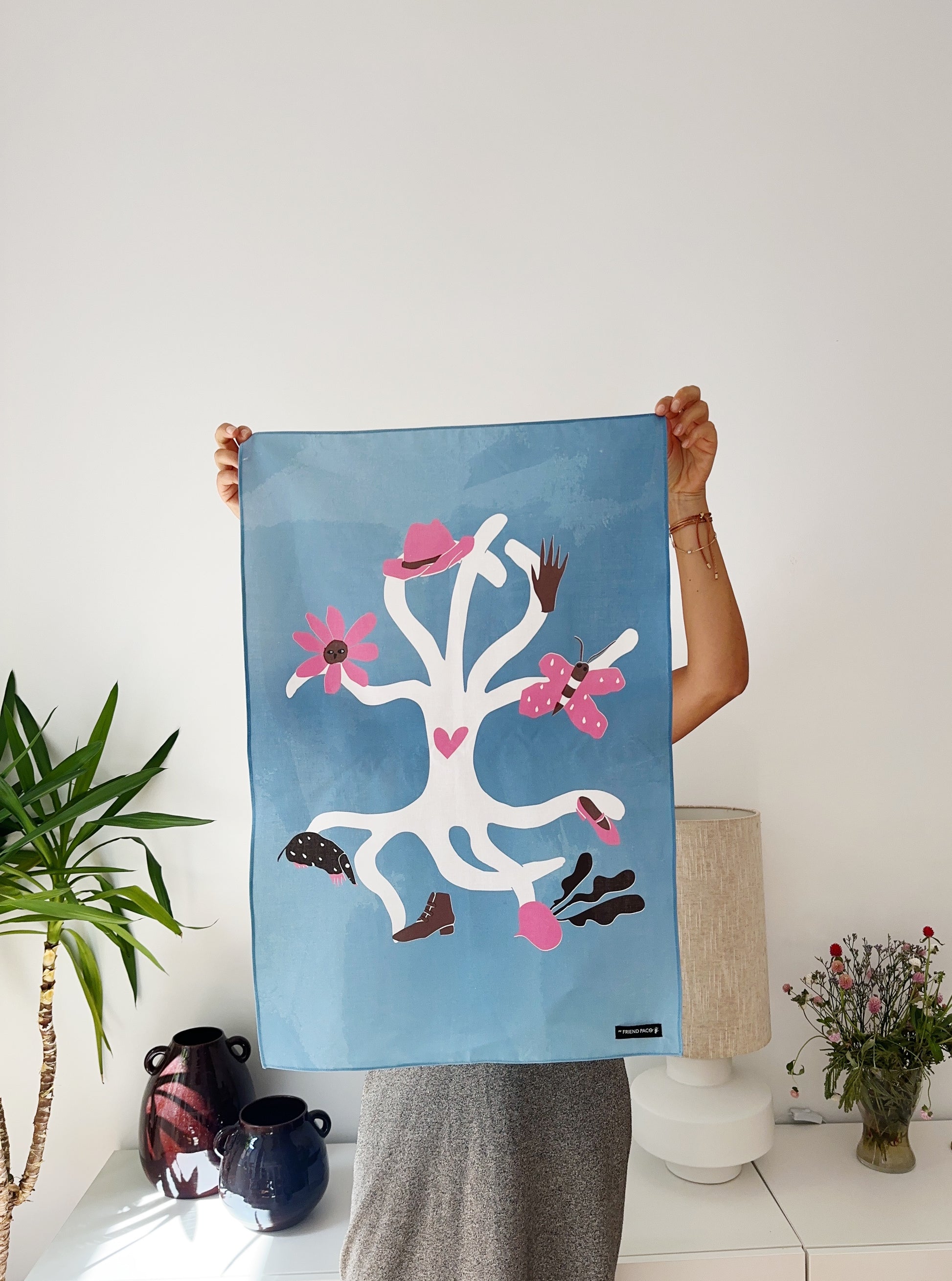 TREE OF LIFE printed tea towel - wall art - art prints 