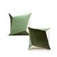 Green Geometric Luxury Velvet Pillow in cotton velvet by My Friend Paco home furnishings for decoration and interior design