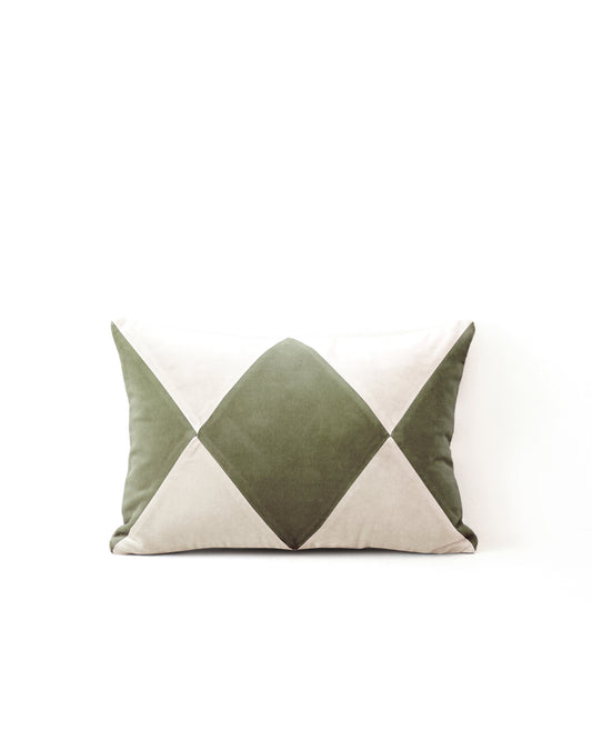 green Luxury Velvet Pillow handmade with cotton velvet by My Friend Paco home accessories