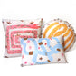 cobra snake printed pillow in pink by my friend paco home goods design