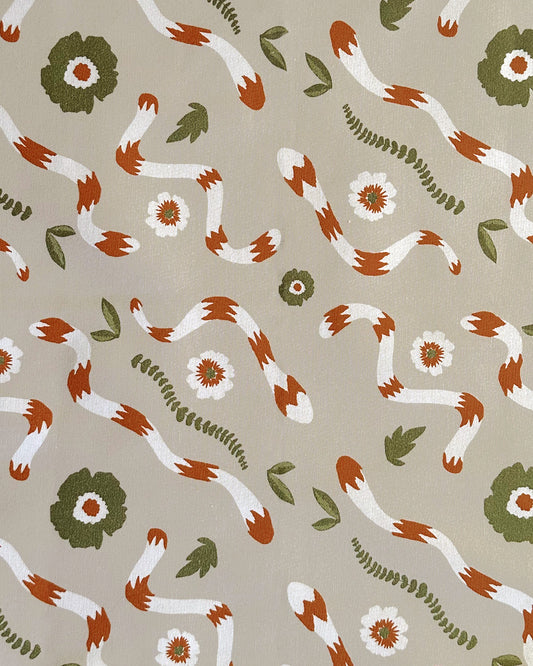 Spirit animal patterns printed in organic fabrics. Original designs by My Friend Paco