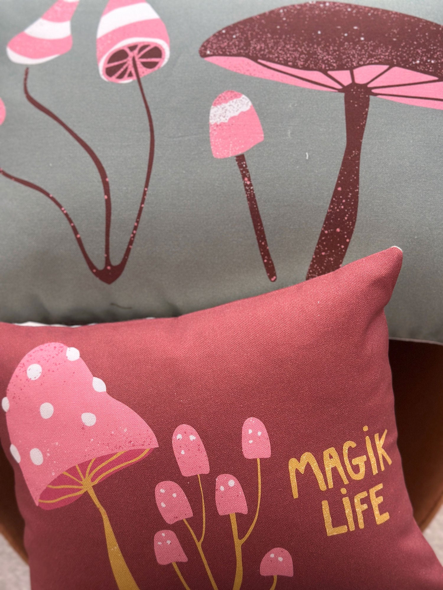 decorative cushion made from organic cotton, eco-friendly, perfect for kids' rooms and modern home decor.