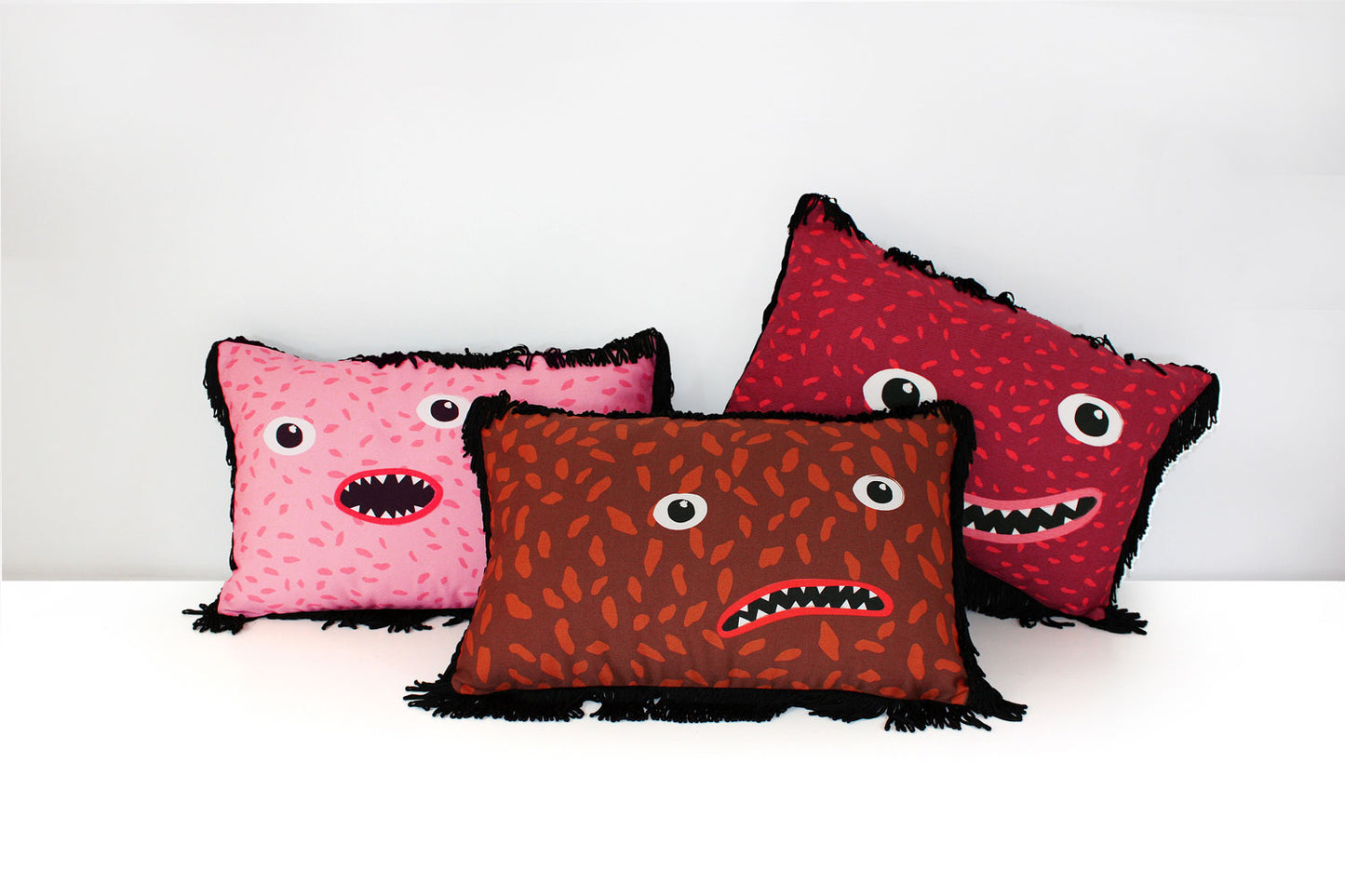 Fun faces pillows for kids decor designer cushions