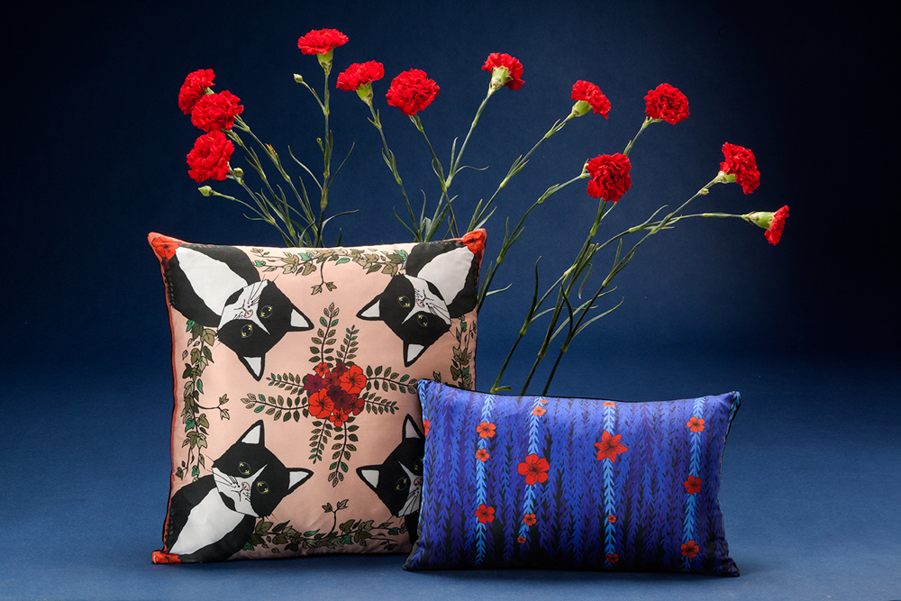 SALLIE cushion designer cushions, silk scarfs, rugs and bags - My Friend Paco