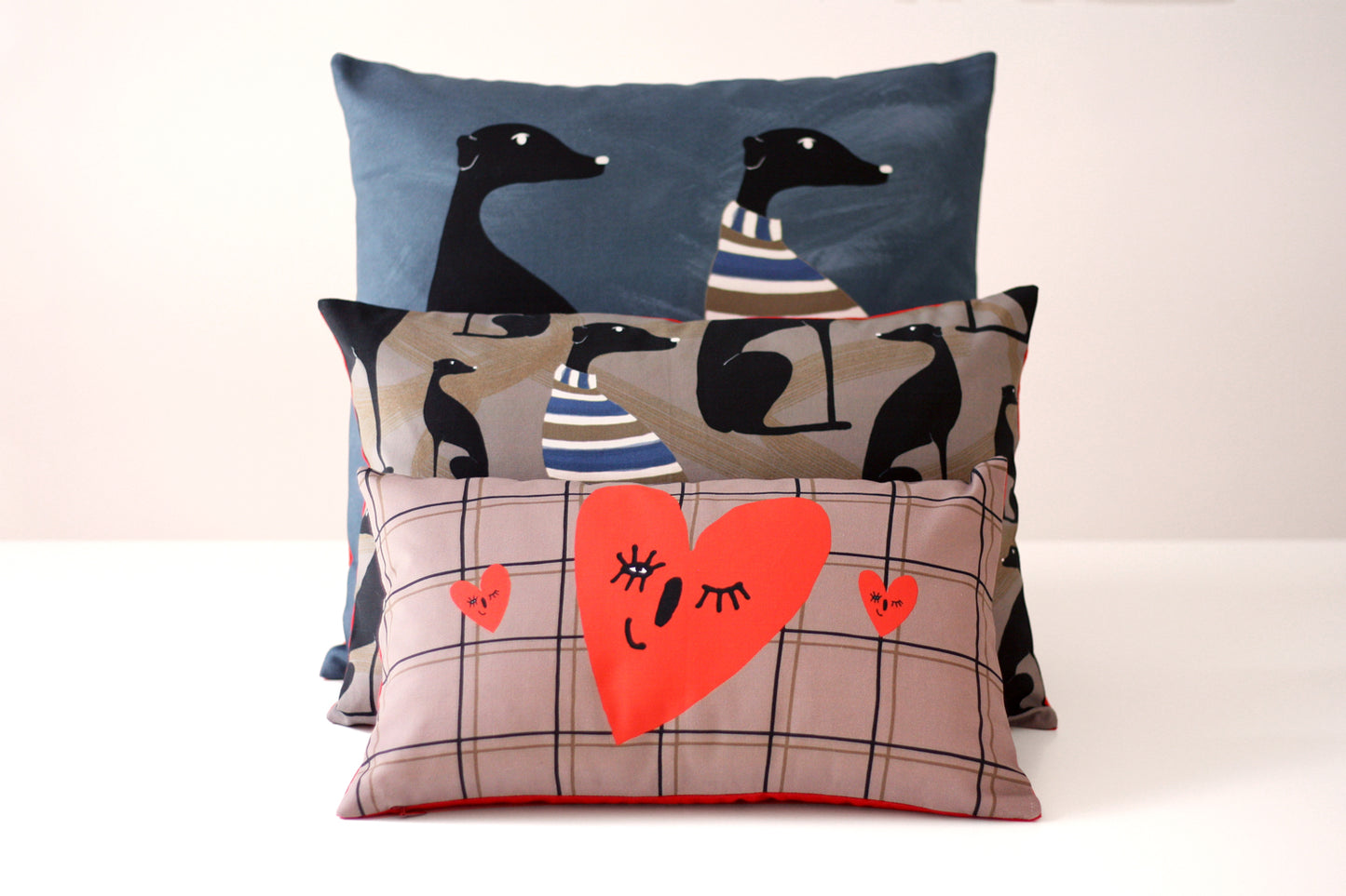 WINK OF LOVE II cushion designer cushions, silk scarfs, rugs and bags - My Friend Paco