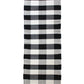 handwoven rug in checkered pattern