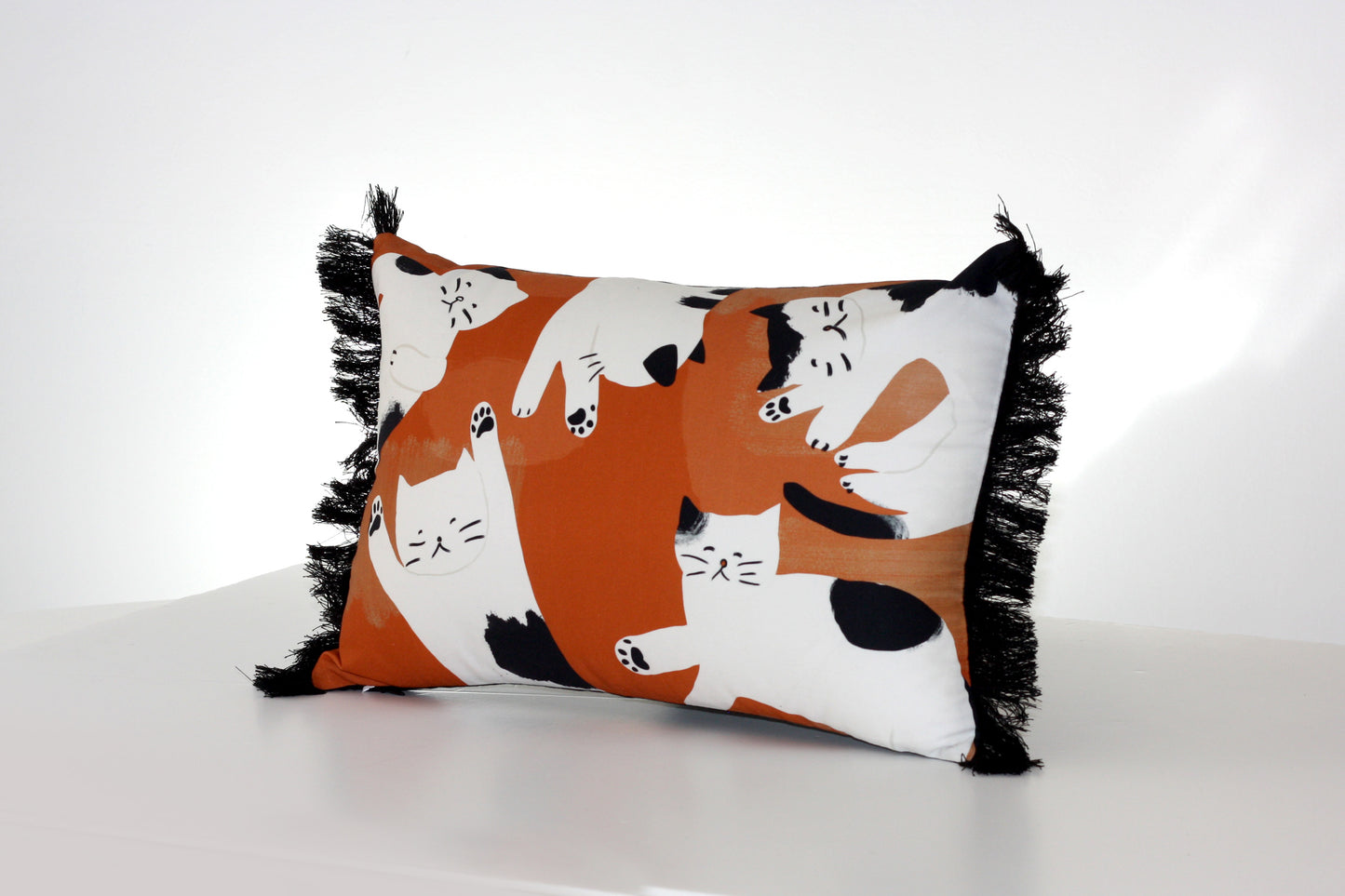 cat lovers printed cushion, by My Friend Paco