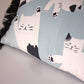cat lovers printed cushion, by My Friend Paco