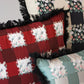 checkered pattern fringed large cushion by My Friend Paco
