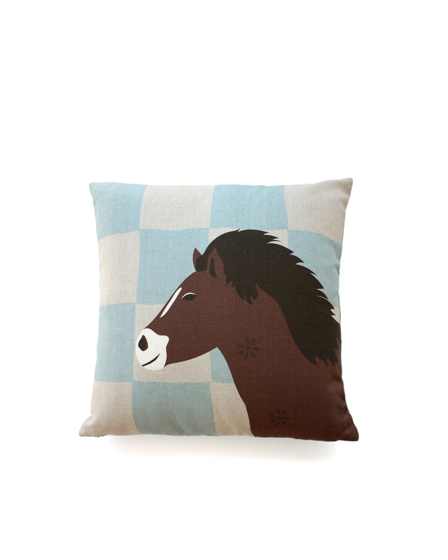 horse linen cushion