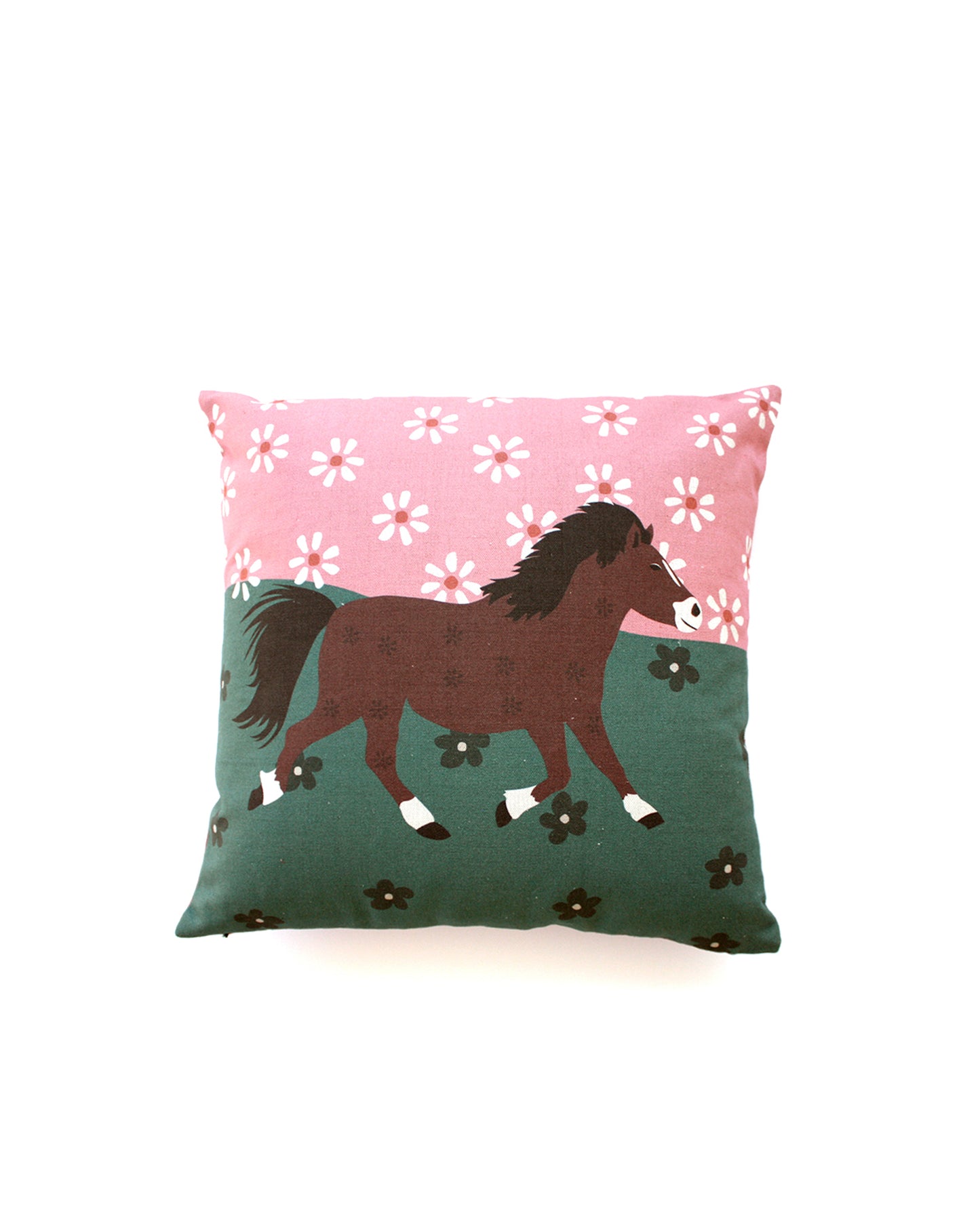 horse linen cushion