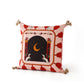 ode to the moon feminine, mystical, spiritual  pink and red decorative cushion