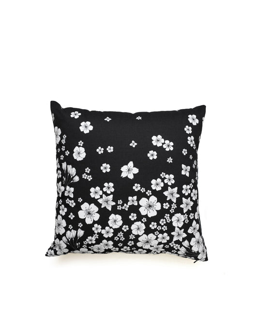 SAKURA black cushion designer cushions, silk scarfs, rugs and bags - My Friend Paco