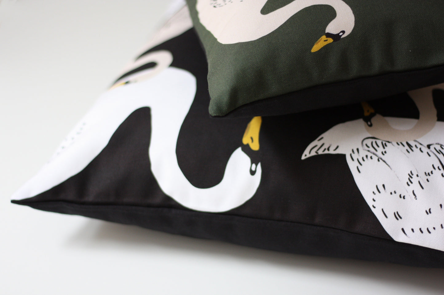 SWAN LAKE cushion designer cushions, silk scarfs, rugs and bags - My Friend Paco